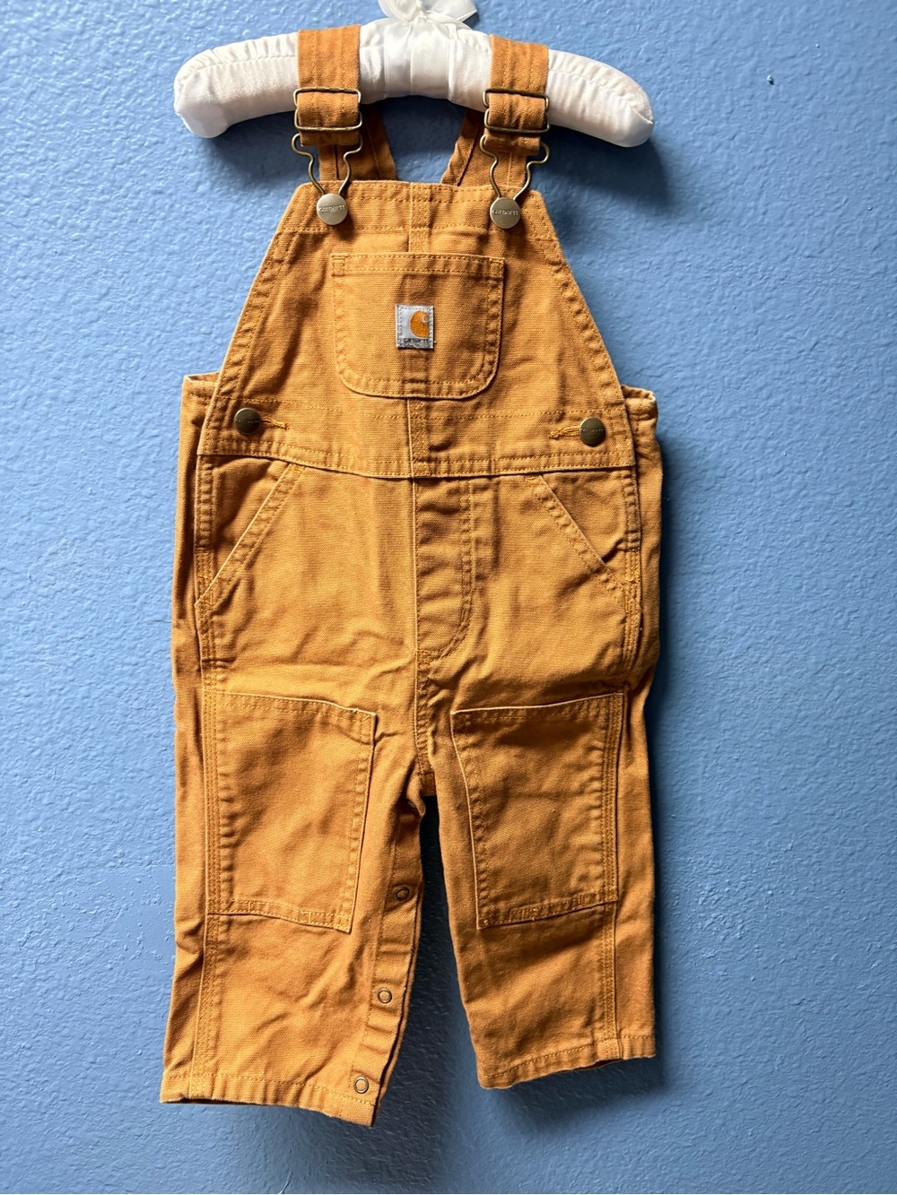 Carhartt Kids Overalls in Mustard/Gold